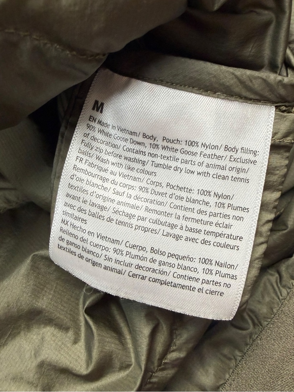 Lululemon Women’s Featherweight 900-Down-Fill Quilted Jacket In Olive Brown M - Picture 5 of 10